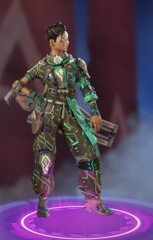 Lime Malachite Green Rampart skin